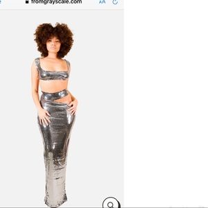 Sequin 2 Piece Skirt Set